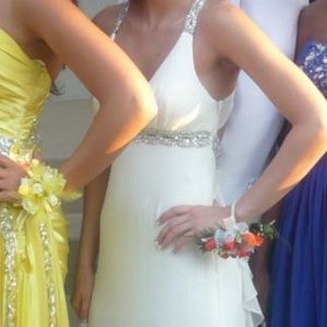 White prom or wedding dress