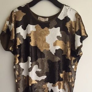MICHAEL Michael Kors S/S Sequin Camo Dress