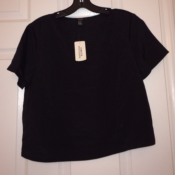 Black sheer crop top