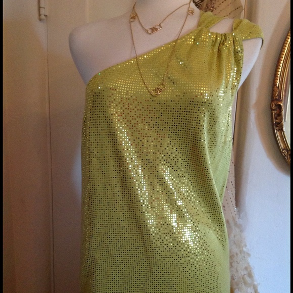 Robe Vintage St. John Sequins Tricotée Mini Sweetheart - Taille XS Occasion Très Bon état | Robe De Soirée Scintillante