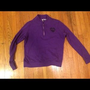 Pink Victorias secret 1/4 zip sweatshirt