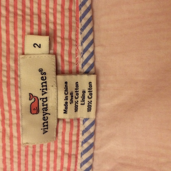 Seersucker Scalloped Hem Vineyard Vines Skirt - Picture 3 of 4