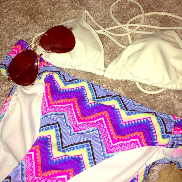 Victoria's Secret (pink) swim bottoms