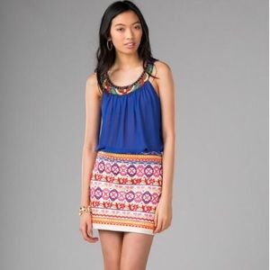 Harper embroidered mini skirt