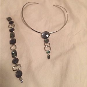 Necklace w/ matching bracelet