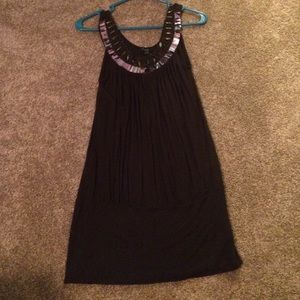 Brown sequined shirt