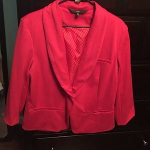 Reddish orange blazer