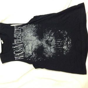 ON HOLD Black Veil Brides rock band skull tank top