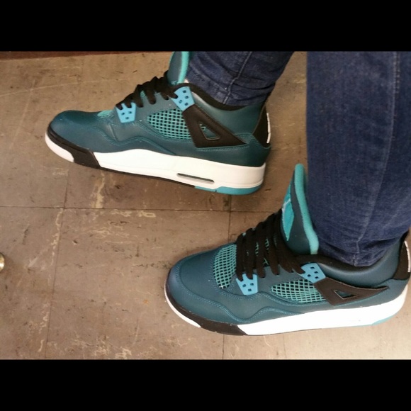 Jordan 4 Retro Shoes "Teal" - Picture 2 of 2