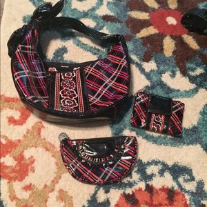 Vera Bradley purse, wallet, and make up bag