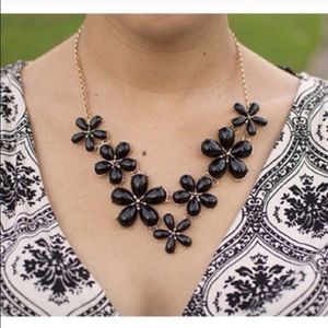 Tanya Kara Jewelry - Black Flower Necklace Tanya Kara Jewelry - Black Flower Necklace