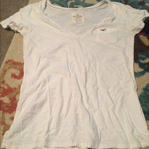 White Hollister tee