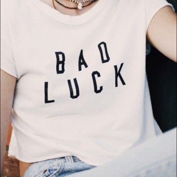 brandy Melville bad luck crop top
