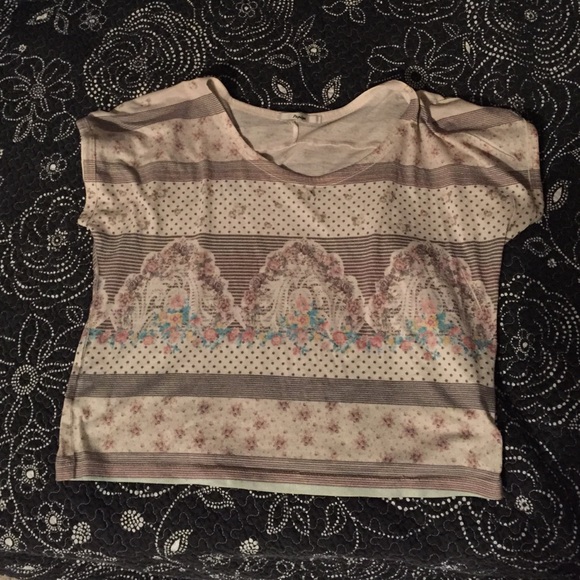 vintage design crop top