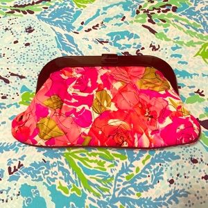 Vera Bradley satin clutch purse