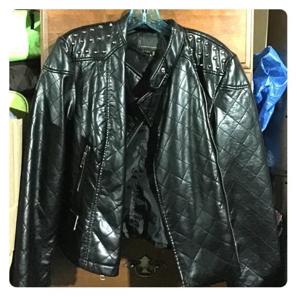 Faux leather jacket