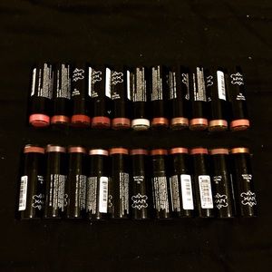 Lot of NYX lipsticks