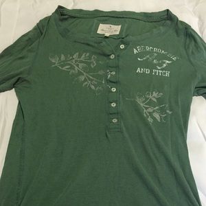 Army Green 3/4 Sleeves Abercrombie