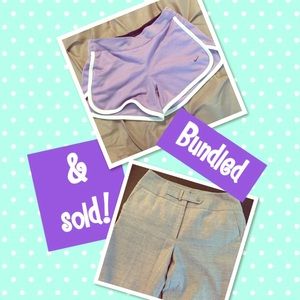 Bundled items for buyer! Nike shorts & Gray slacks
