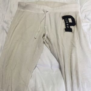 White PINK Sweatpants