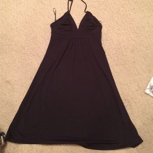 Black halter dress - Lycra