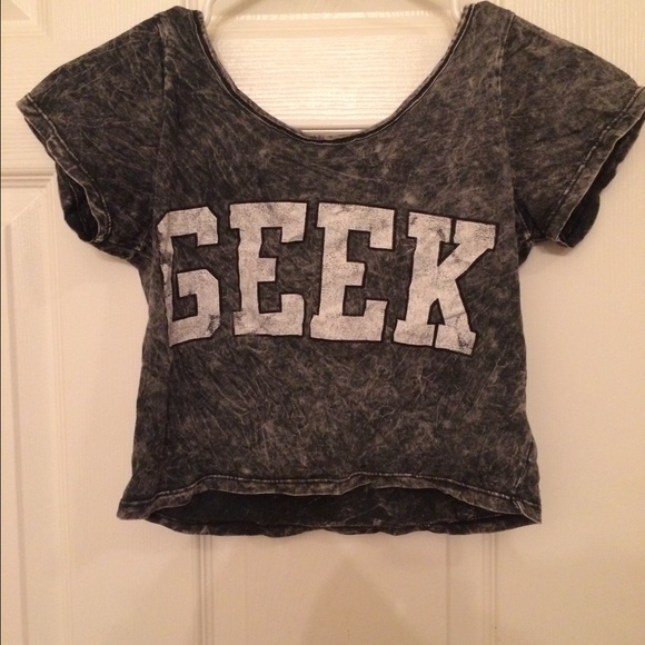 Grey crop top
