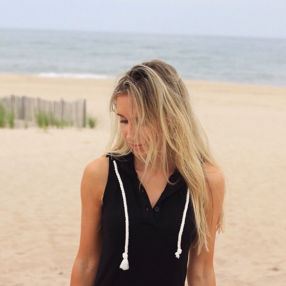 SOLD Black Hoodie Rope Dress - Picture 3 of 4