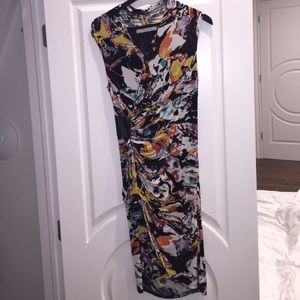 Colorful fitted dress