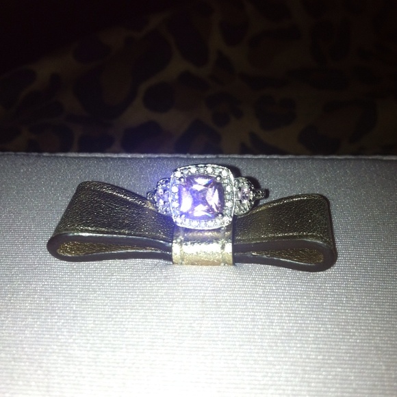 Flash sale! Pink and white cz sterling silver ring - Picture 4 of 4
