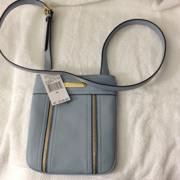 Authentic MK Moxley leather pale blue