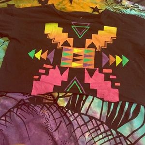 Tribal print crop top