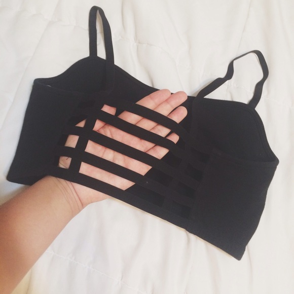 Open back cropped top