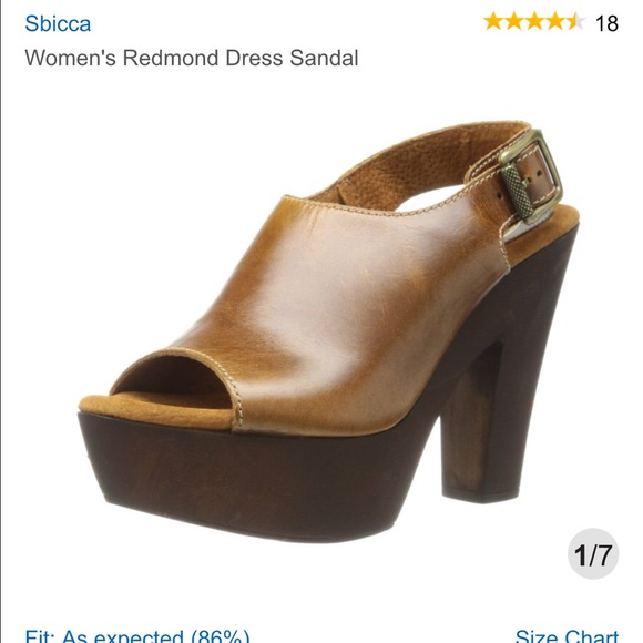 Sbicca brown leather open toed wedges