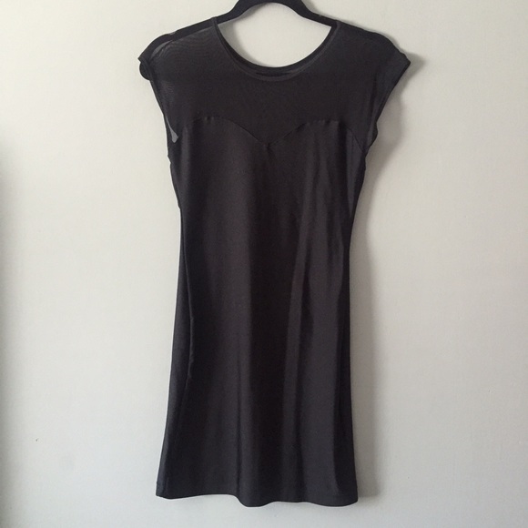 American Apparel mesh bodycon dress in black