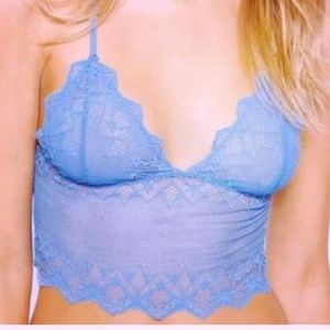💞Gorgeous blue lace strappy bralette top 💞
