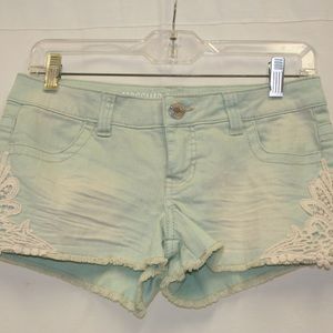 Pastel Denim Shorts
