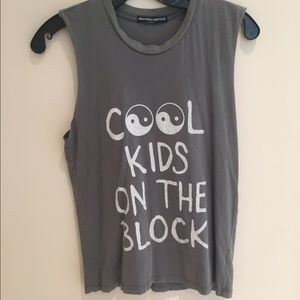 "Cool kids on the block" muscle tee