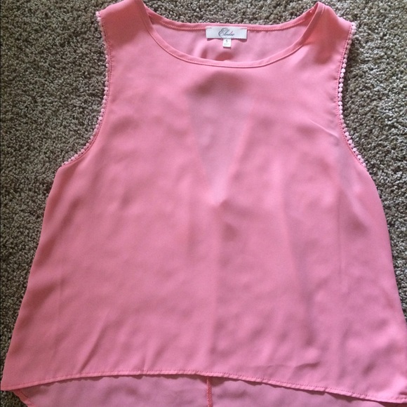 High/low salmon colored tank top from tjmaxx