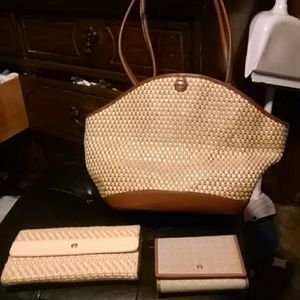 Beautiful Etienne Aigner purse and wallet bundle
