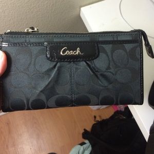 Black coach wallet