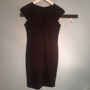 Kardashian Kollection Black Dress with keyhole