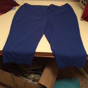 Blue capris
