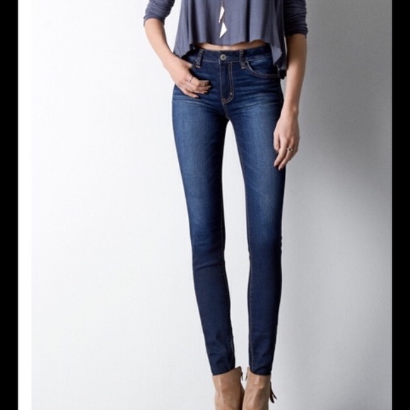 American Eagle Dark Wash Hi Rise Jeggings