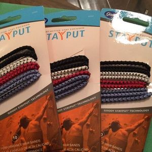 30 Goody  stay put ponytail hair bands NWOT