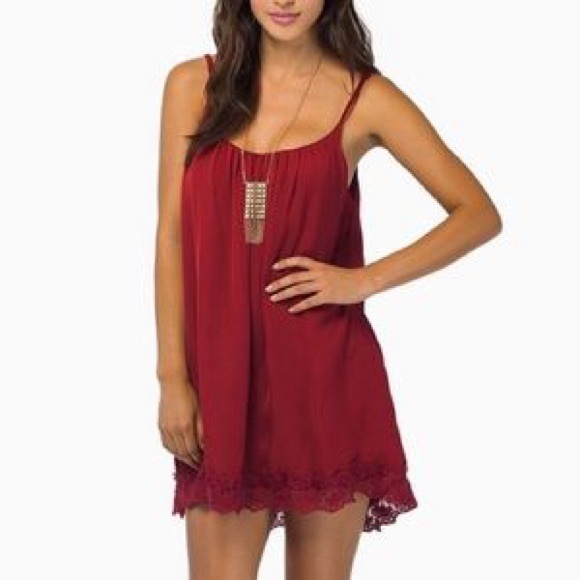 Red Cami Shift dress. Nwot