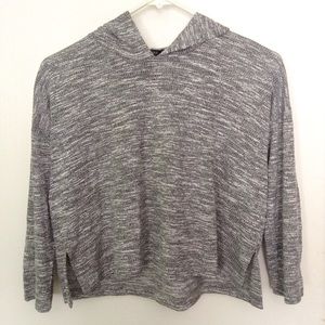 F21 Hooded Gray Top