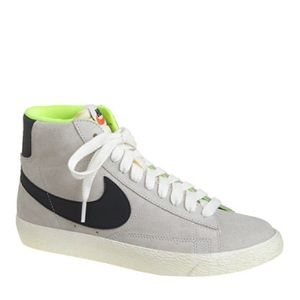 Nike blazer J Crew collar grey suede