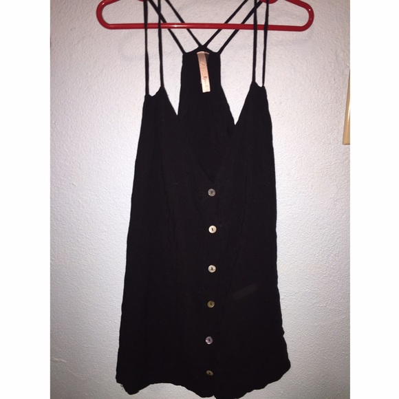 Black tank top