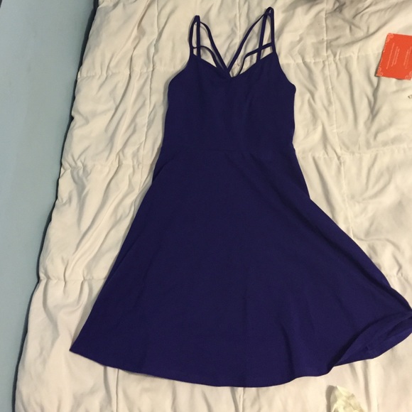 PINK strappy purple dress