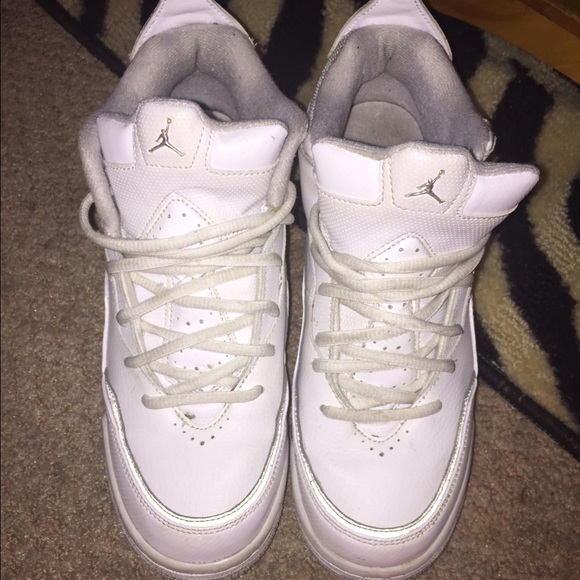 White & grey Jordan's